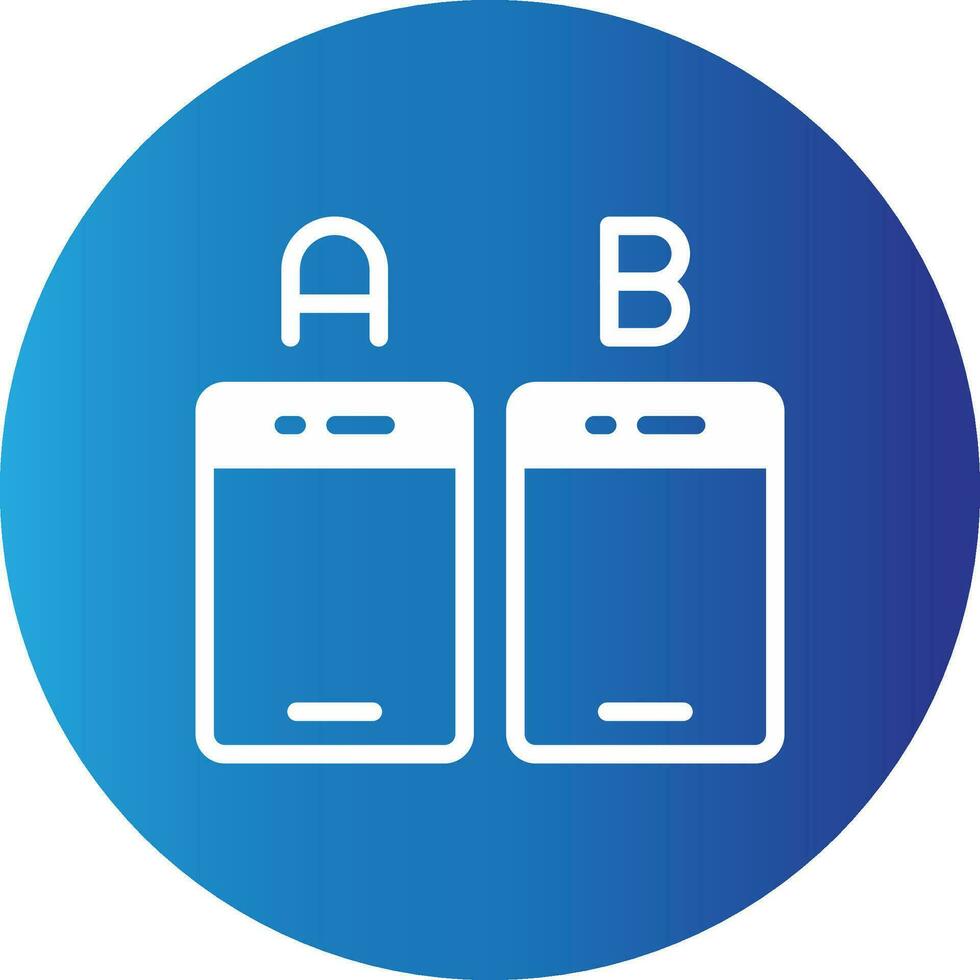 Ab Testing Creative Icon Design vector