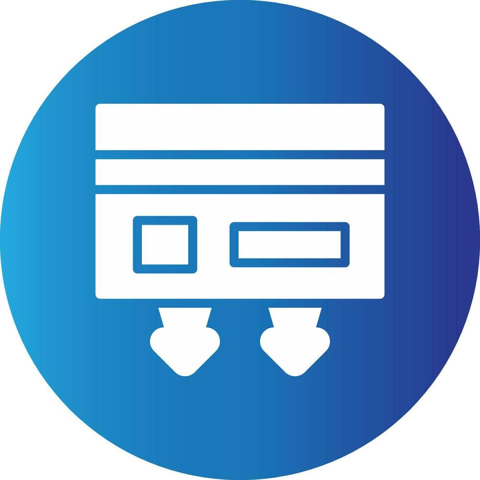 Cash Withdrawal Creative Icon Design vector