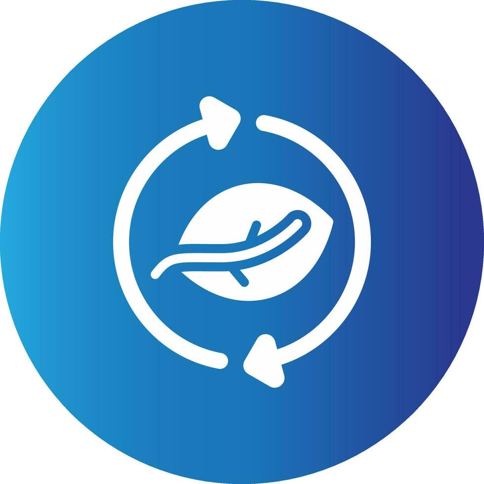 Leaf Recycle Creative Icon Design vector