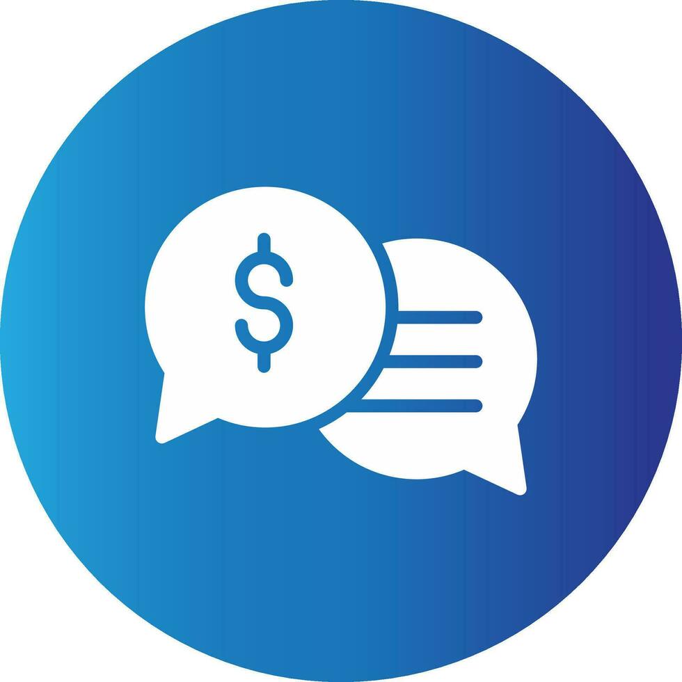 Business Dialog Creative Icon Design vector