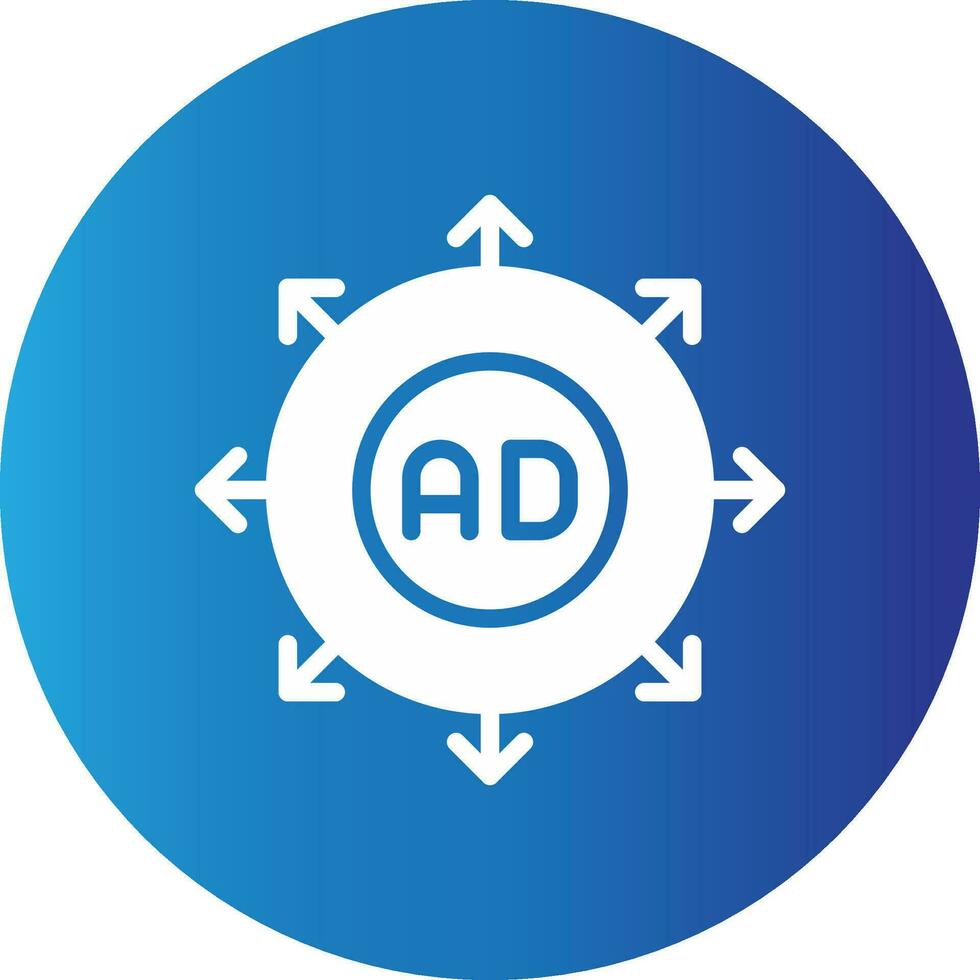 Advertising Submission Creative Icon Design vector