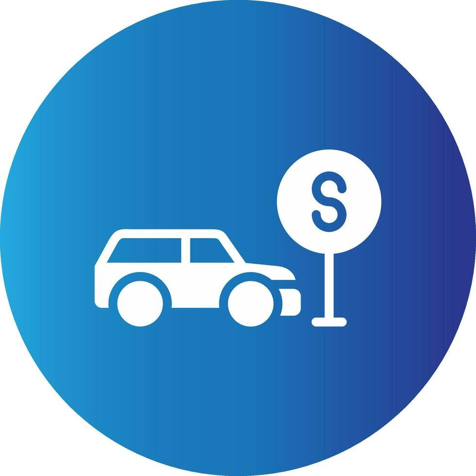 Taxi Stop Creative Icon Design vector