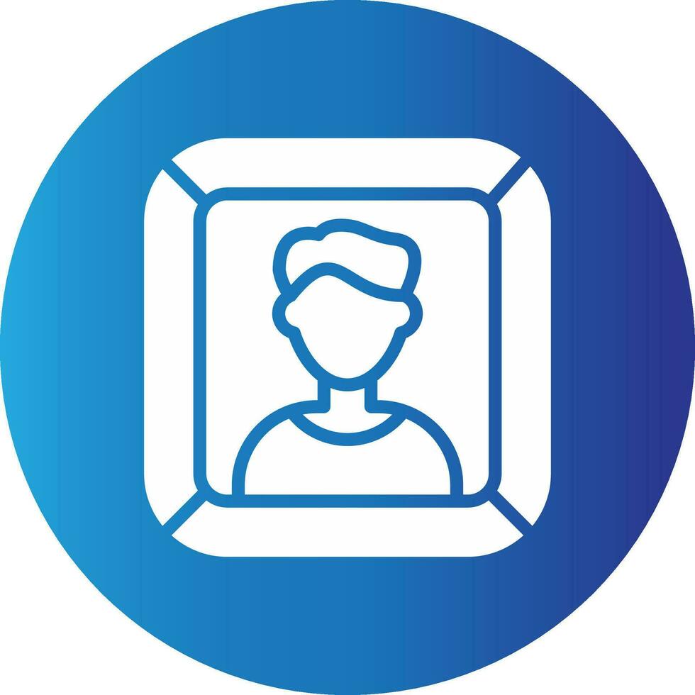 Portrait Creative Icon Design vector