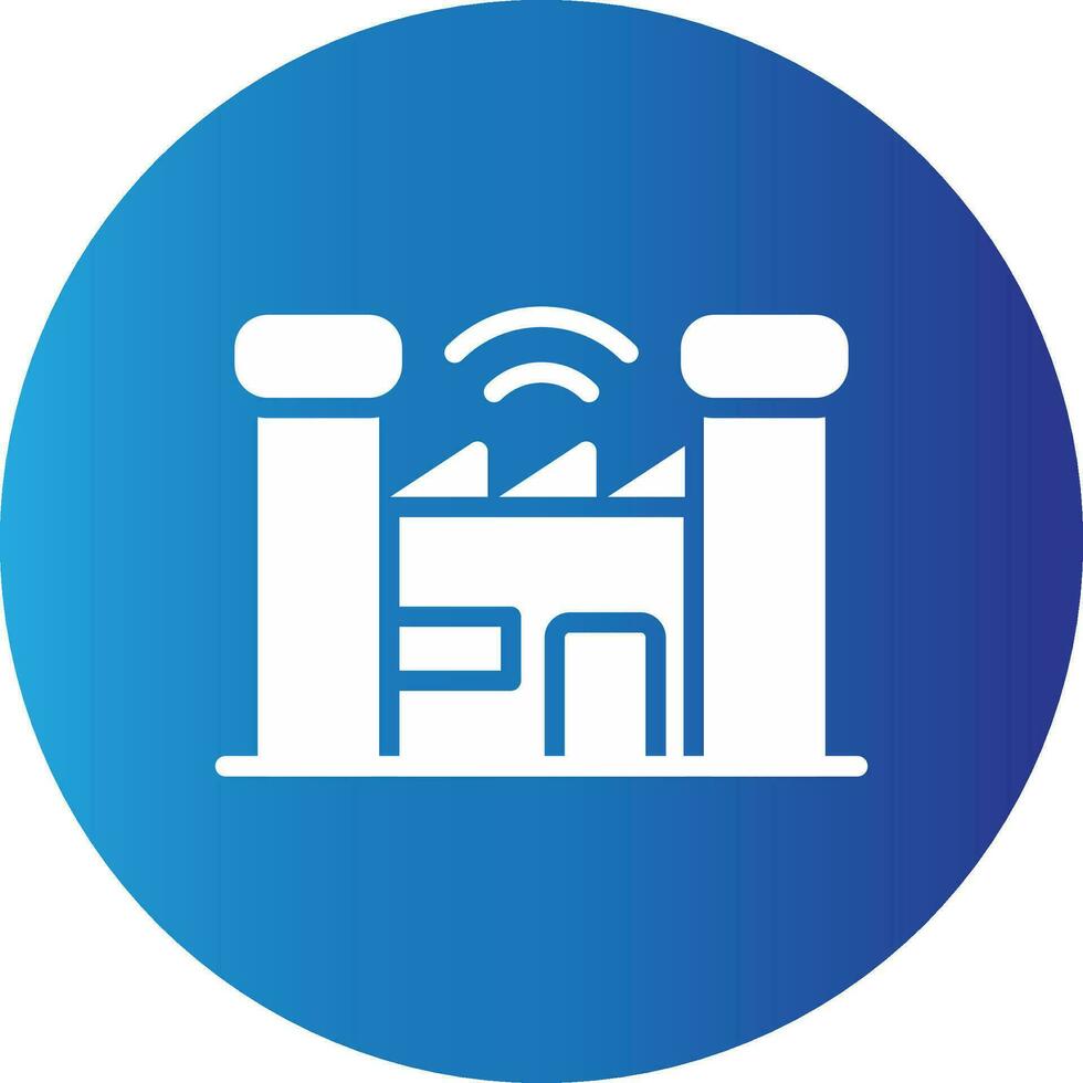 Smart Factory Creative Icon Design vector