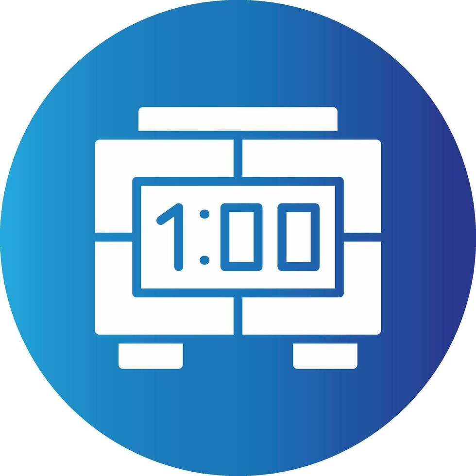 Digital Clock Creative Icon Design vector