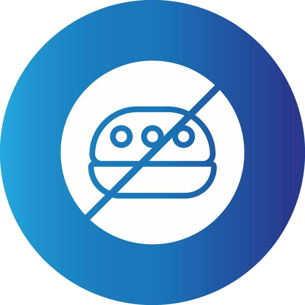 No Food Creative Icon Design vector