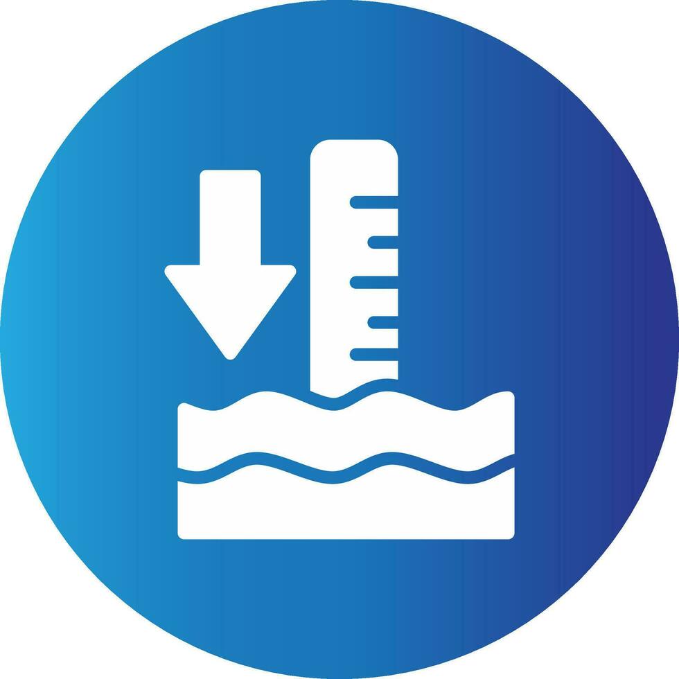 Low Tide Creative Icon Design vector