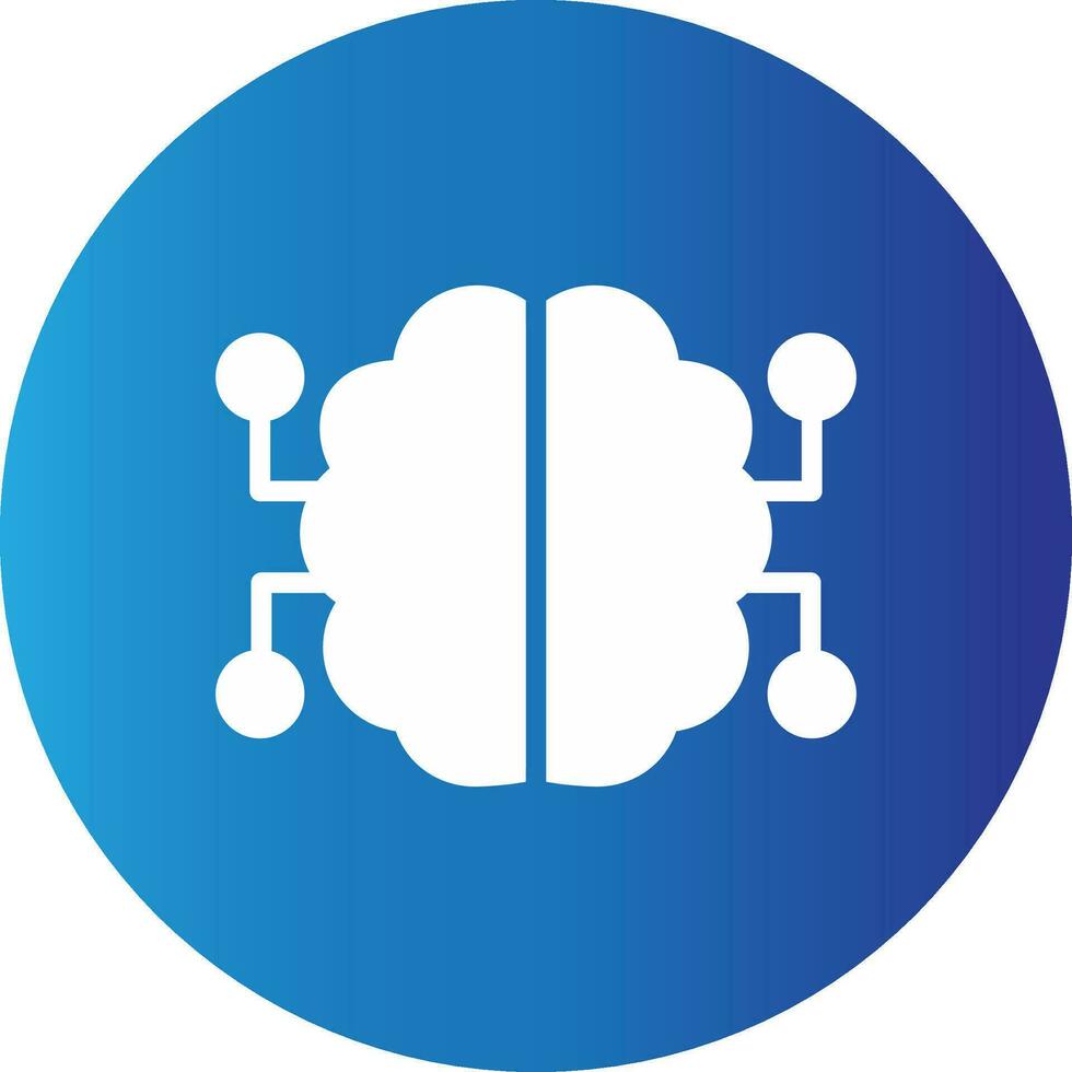 Neurons Circuit Creative Icon Design vector
