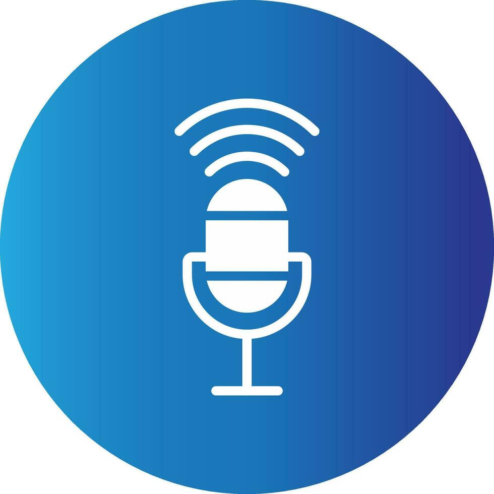 Voice Control Creative Icon Design vector