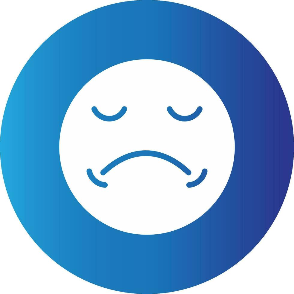 Sad Creative Icon Design vector