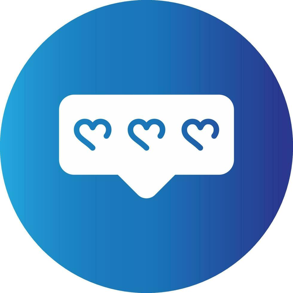 Comment Heart Creative Icon Design vector