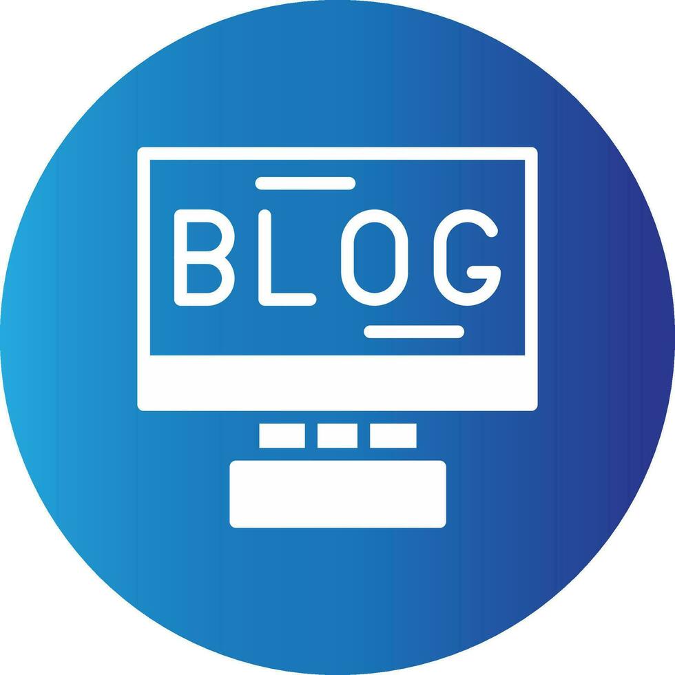 Blogging Creative Icon Design vector