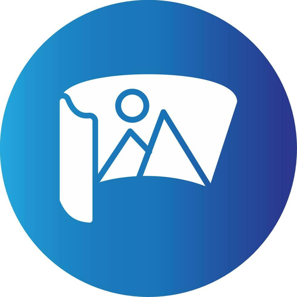 Virtual Museum Tour Creative Icon Design vector