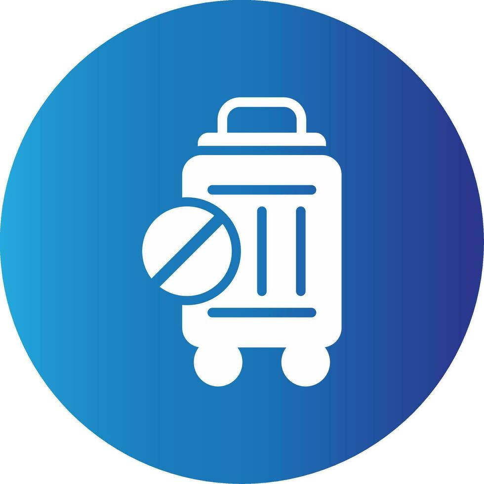Travel Restrictions Creative Icon Design vector
