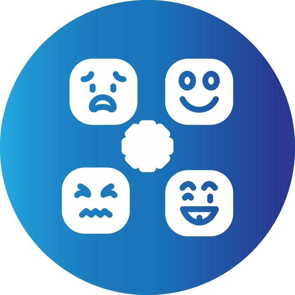 Perceiving Emotions Creative Icon Design vector