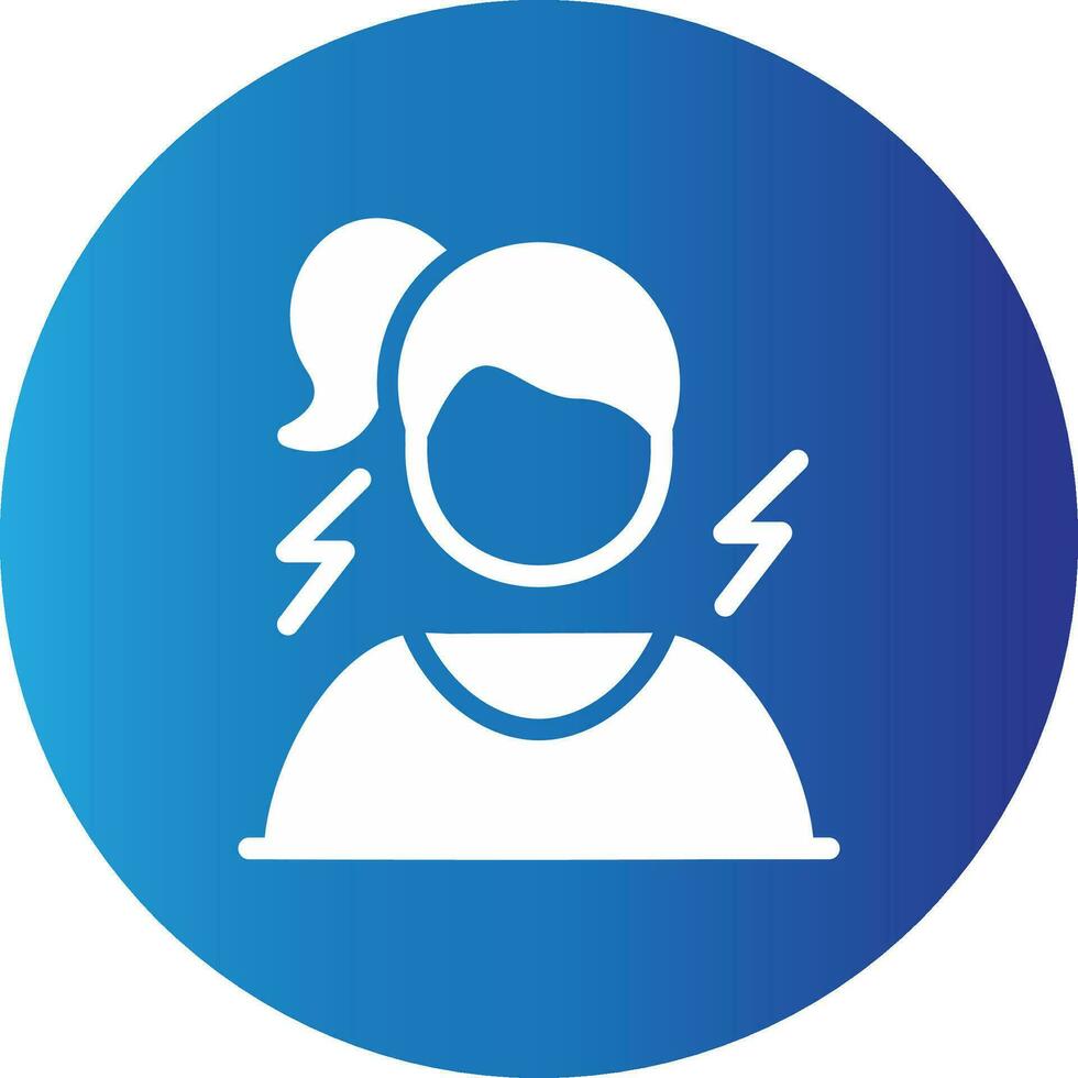 Frustrated Creative Icon Design vector
