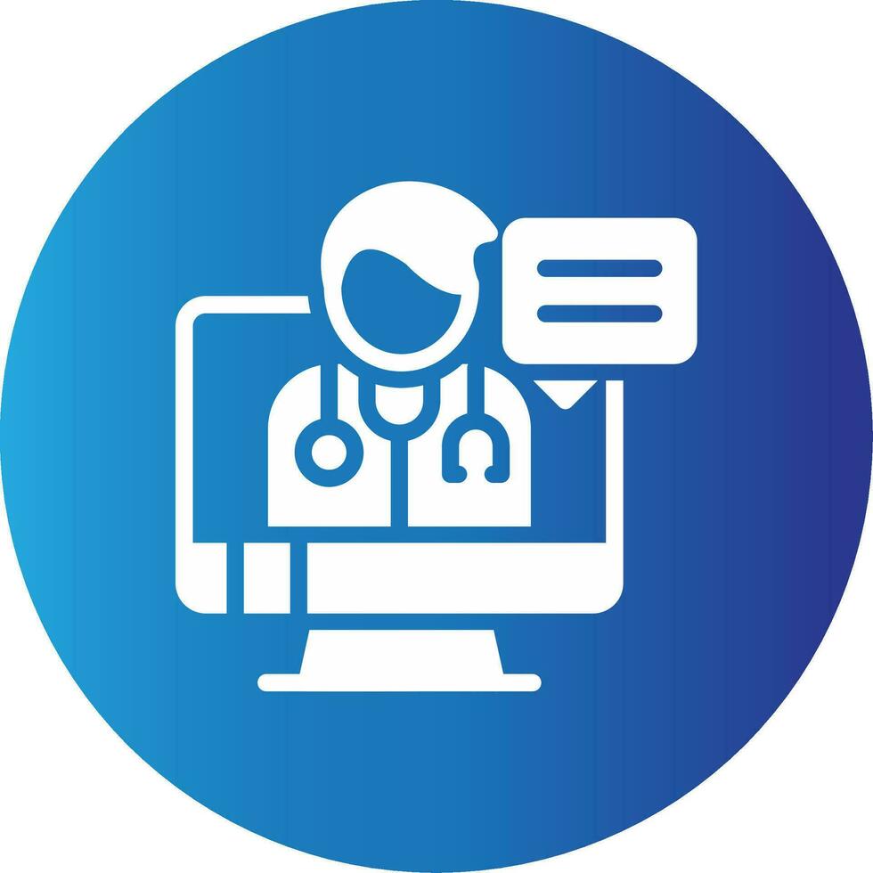 Telemedicine Creative Icon Design vector