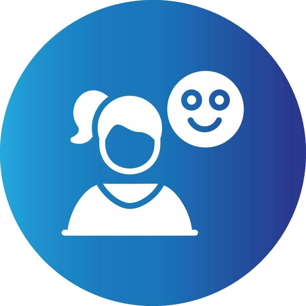 Happy Creative Icon Design vector