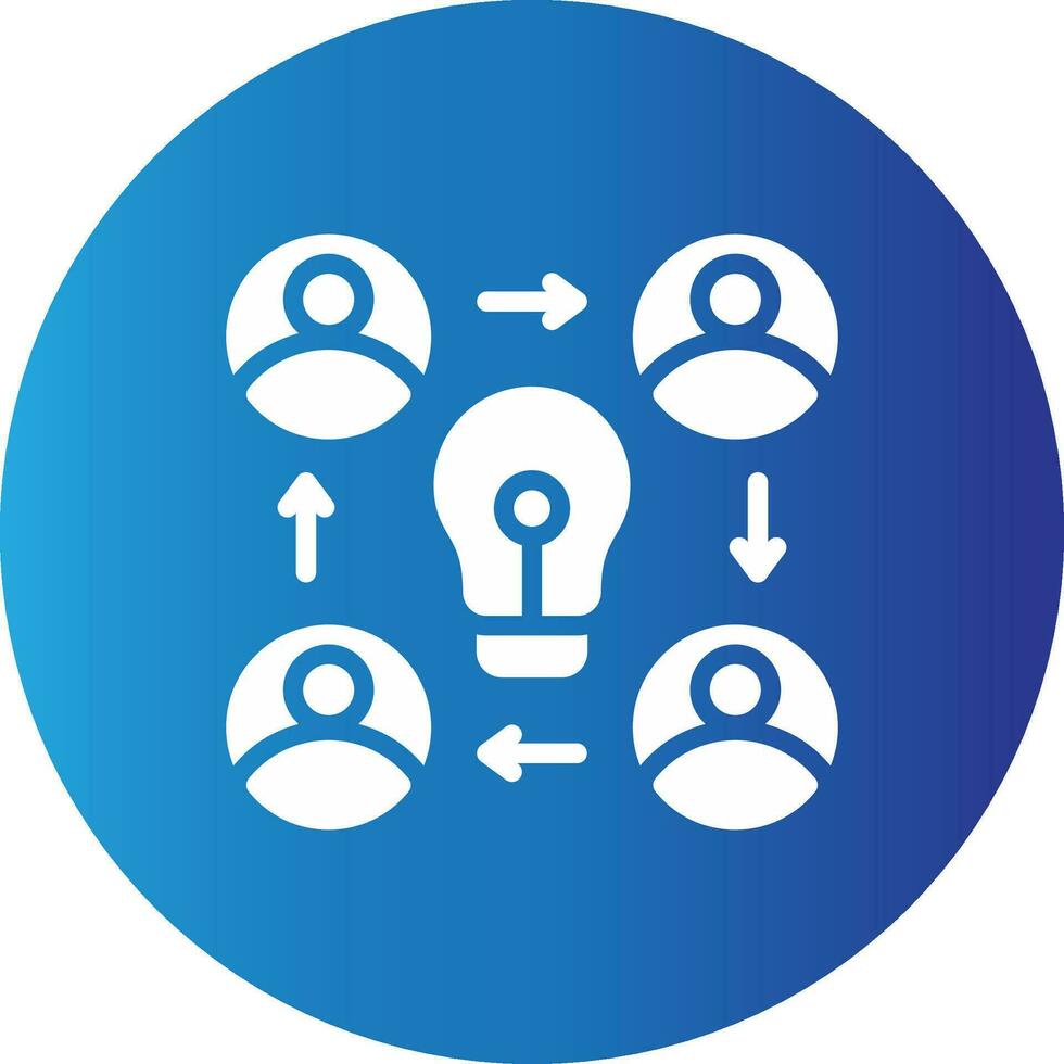 Collaboration Creative Icon Design vector