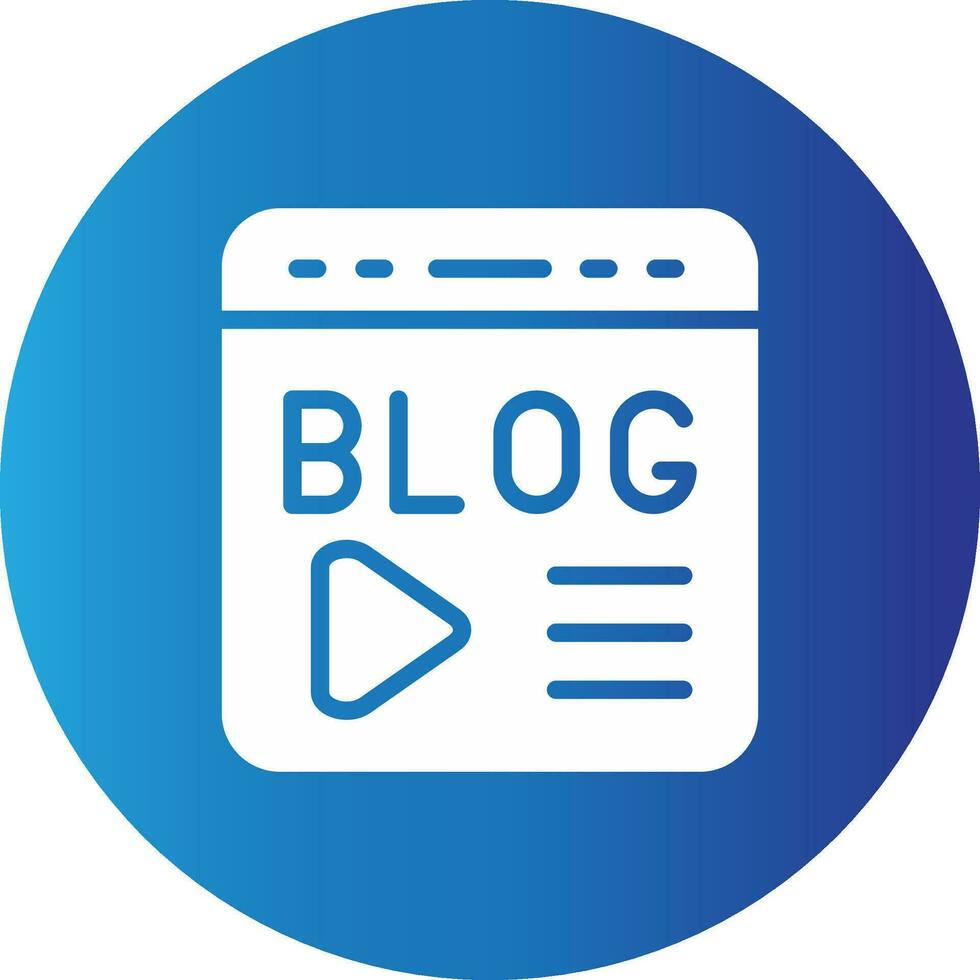 Blogging Creative Icon Design vector