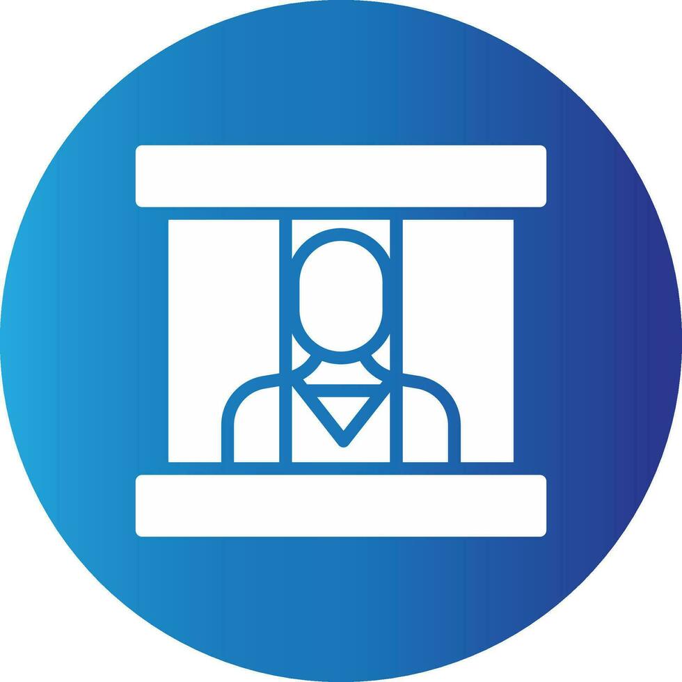 Prisoner Creative Icon Design vector