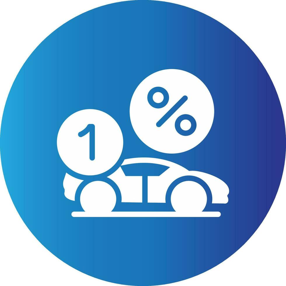 First Car Discount Creative Icon Design vector