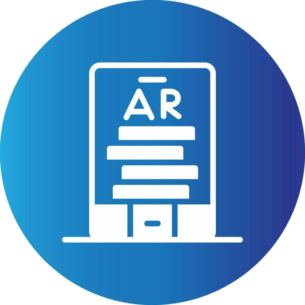 Ar Tumbling Blocks Creative Icon Design vector