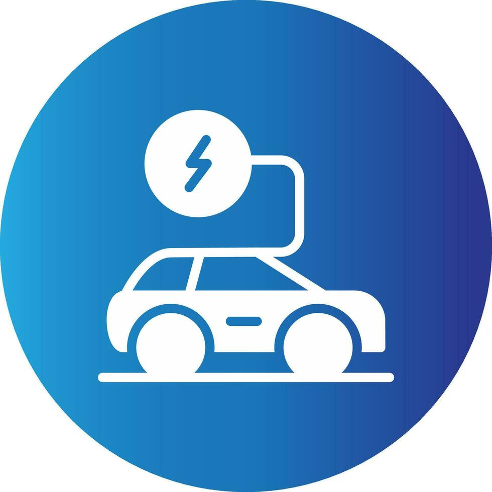 Electronic Car Creative Icon Design vector