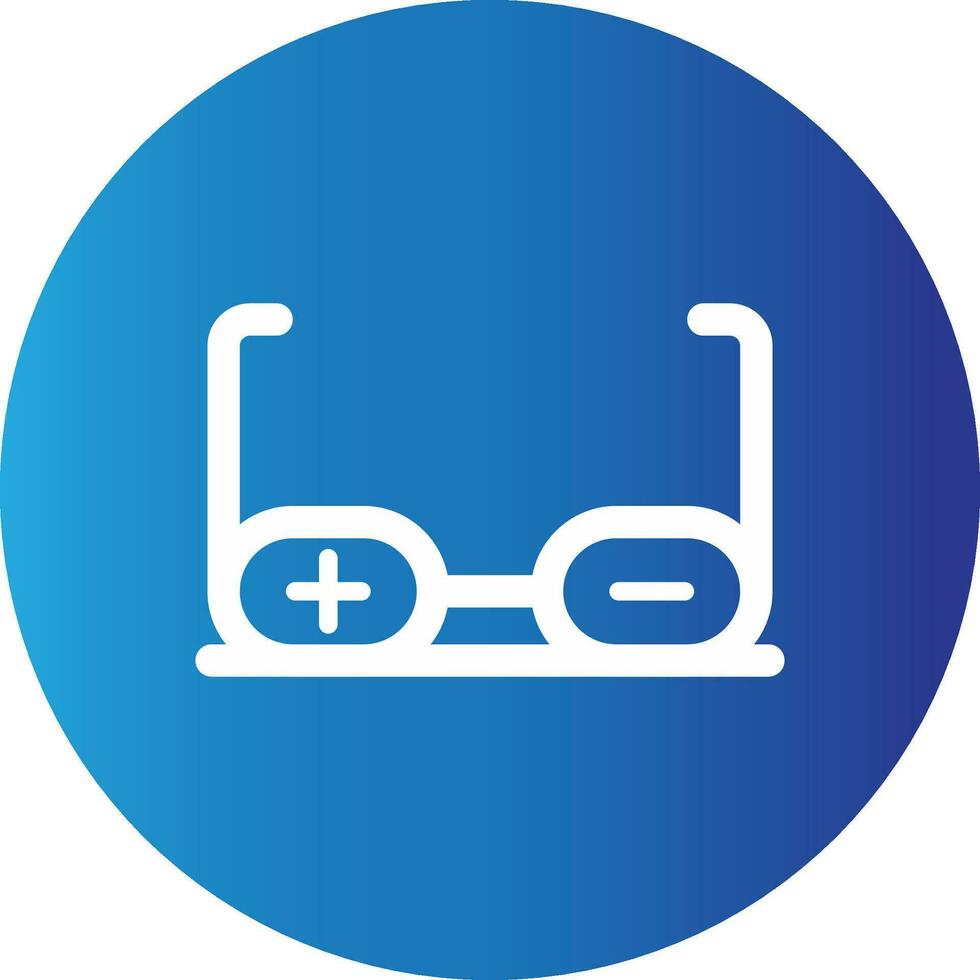 Medical Glasses Creative Icon Design vector