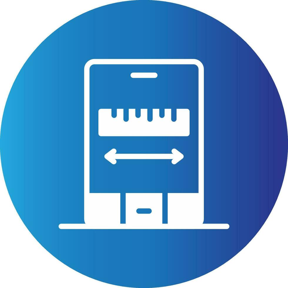 Ar Measuring Creative Icon Design vector