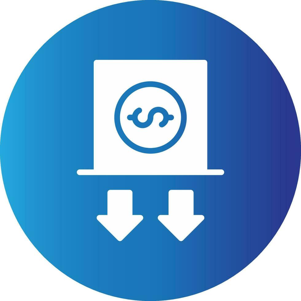 Deposit Creative Icon Design vector