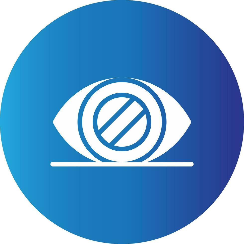 Glaucoma Creative Icon Design vector