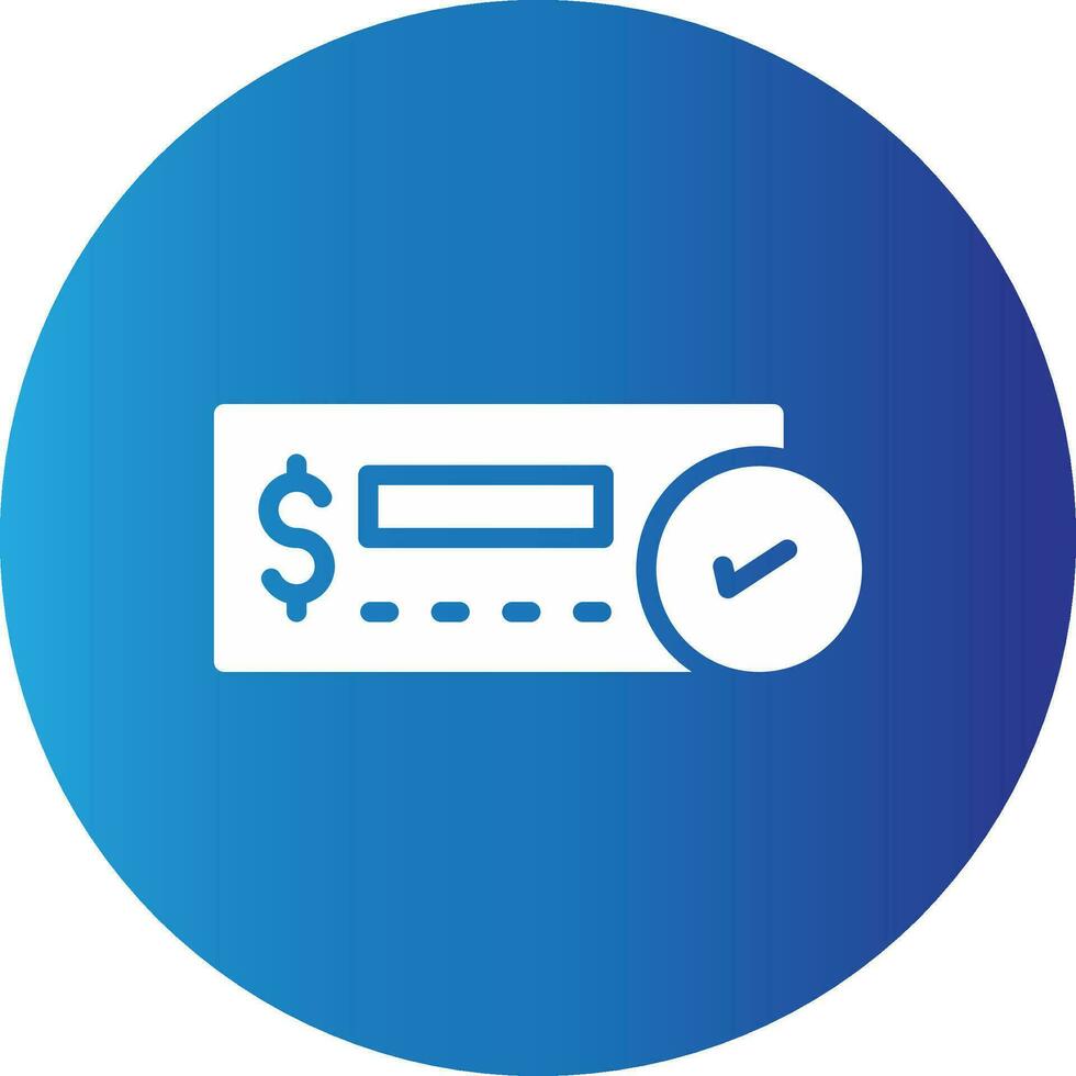 Cheque Deposit Creative Icon Design vector