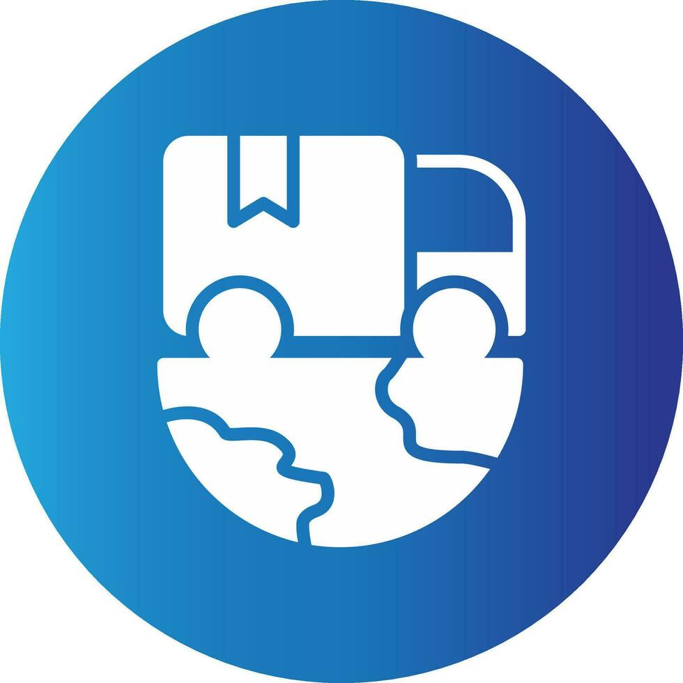 Worldwide Shipping Creative Icon Design vector