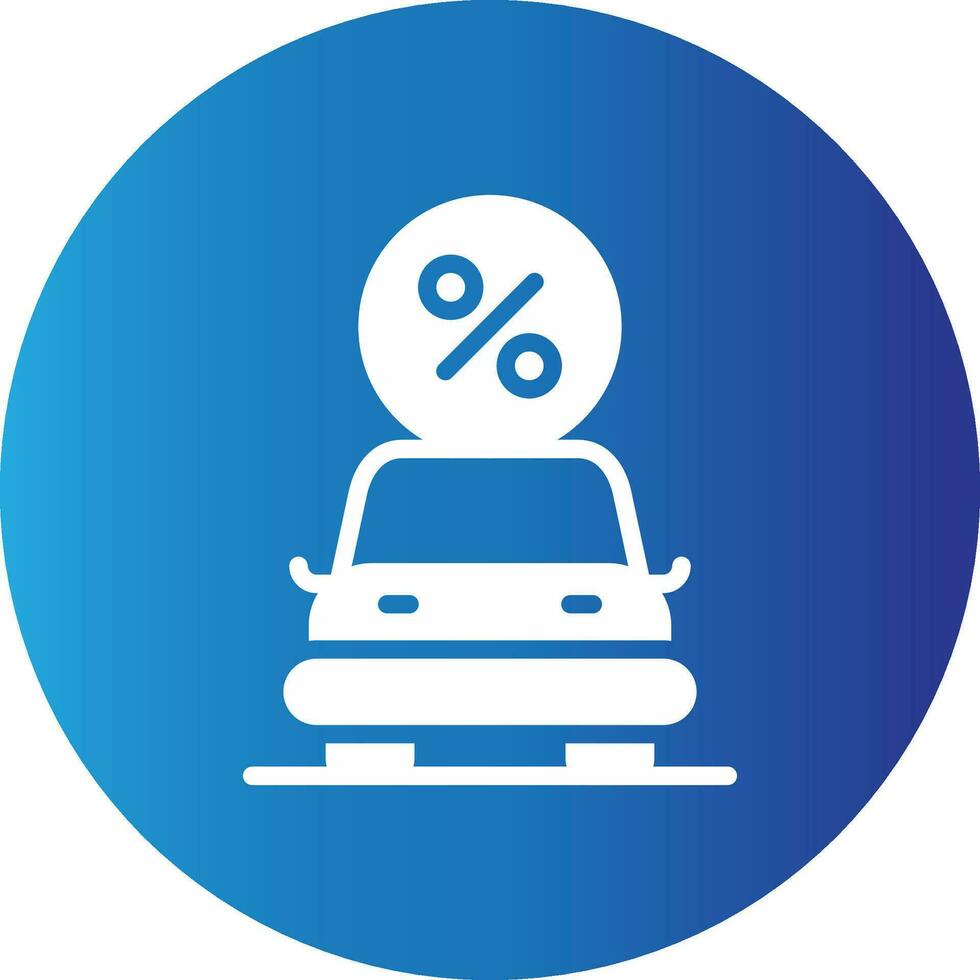 Car Loan Creative Icon Design vector