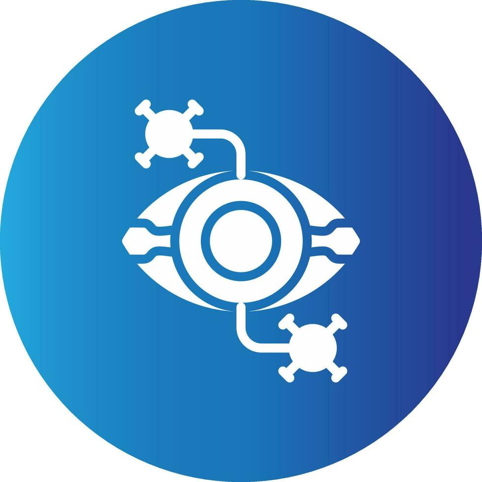 Eye Disease Creative Icon Design vector