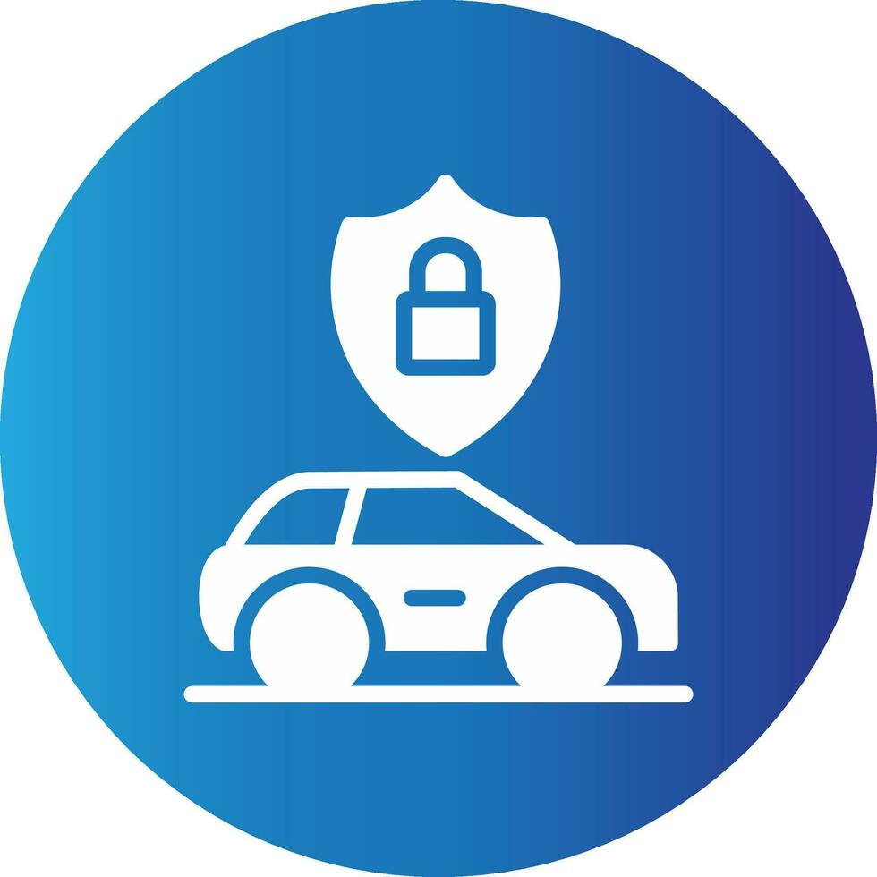 Anti Theft System Creative Icon Design vector