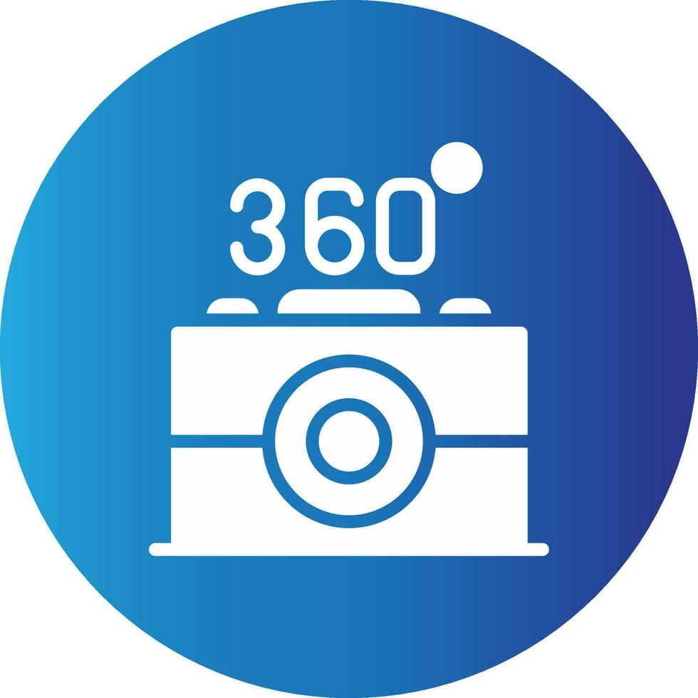 360 Camera Creative Icon Design vector