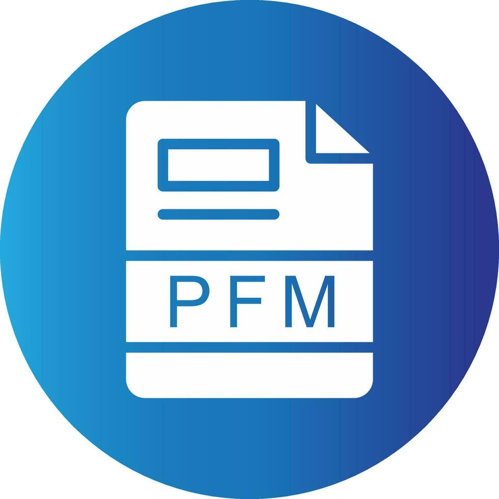 PFM Creative Icon Design vector