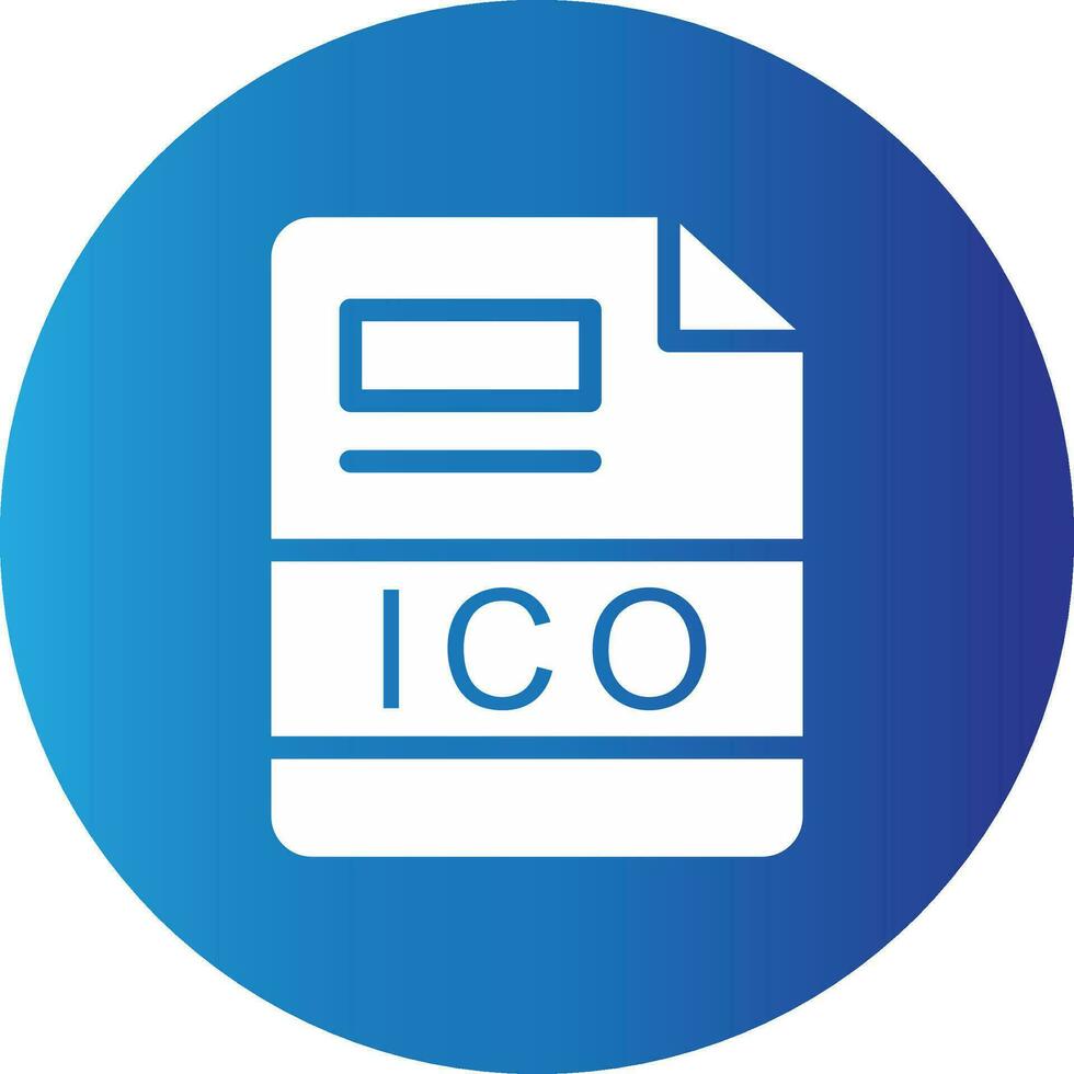 ICO Creative Icon Design vector