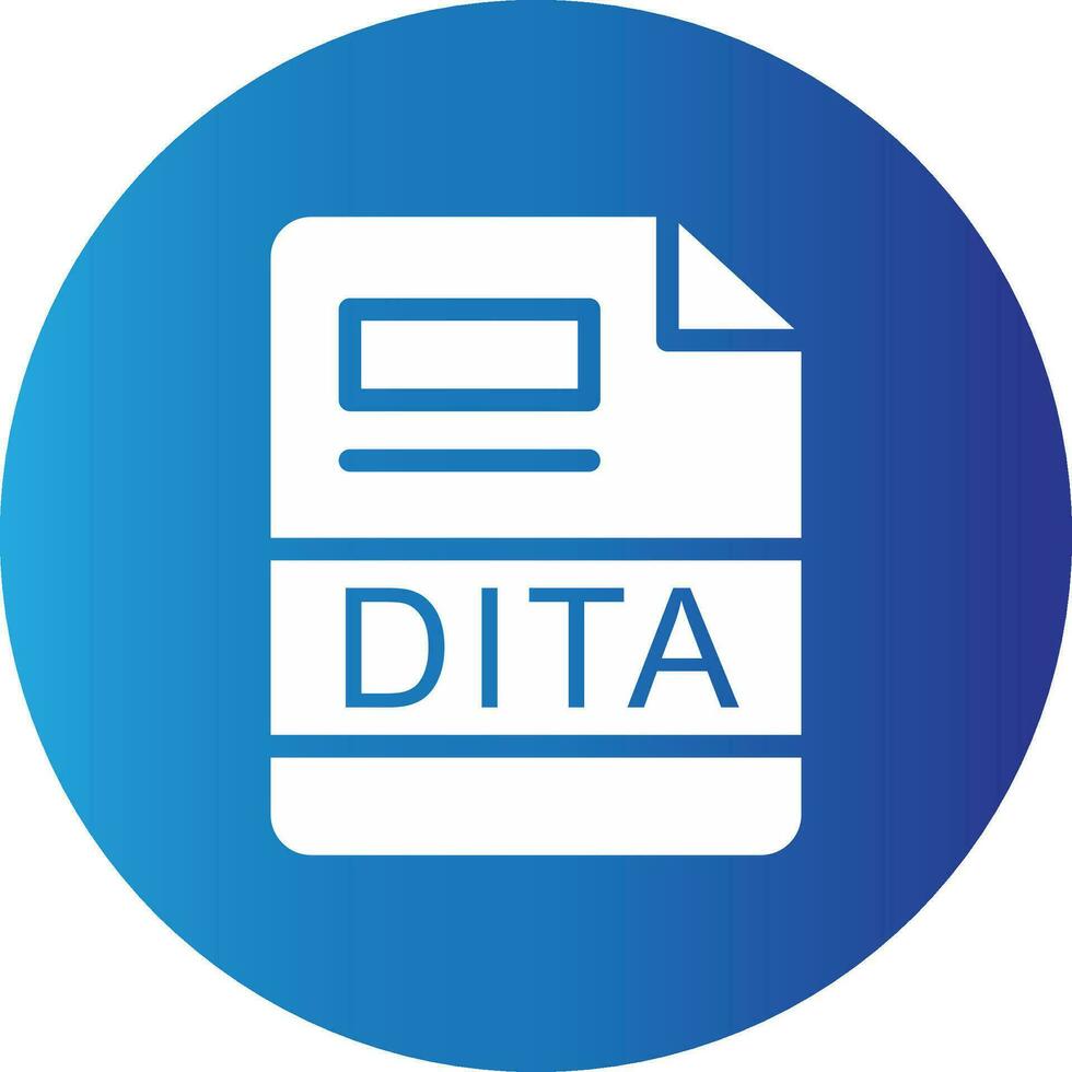 dita creativo icono diseño vector