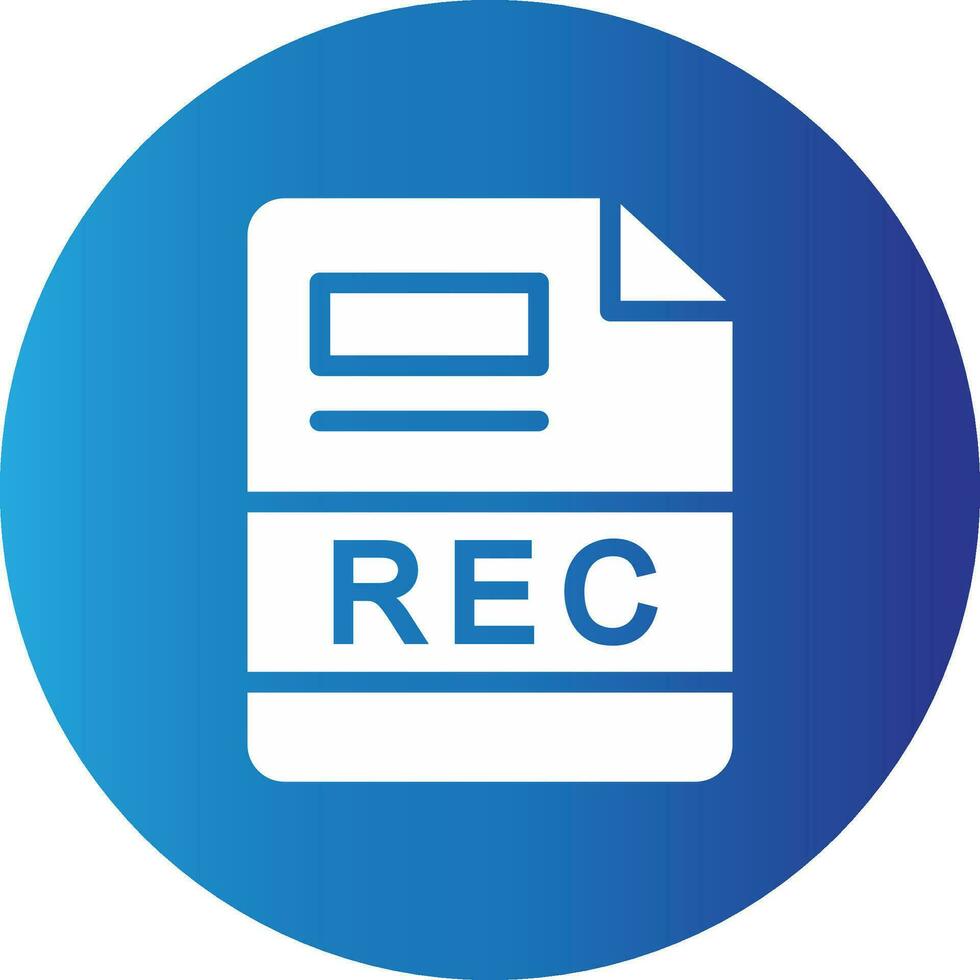 REC Creative Icon Design vector