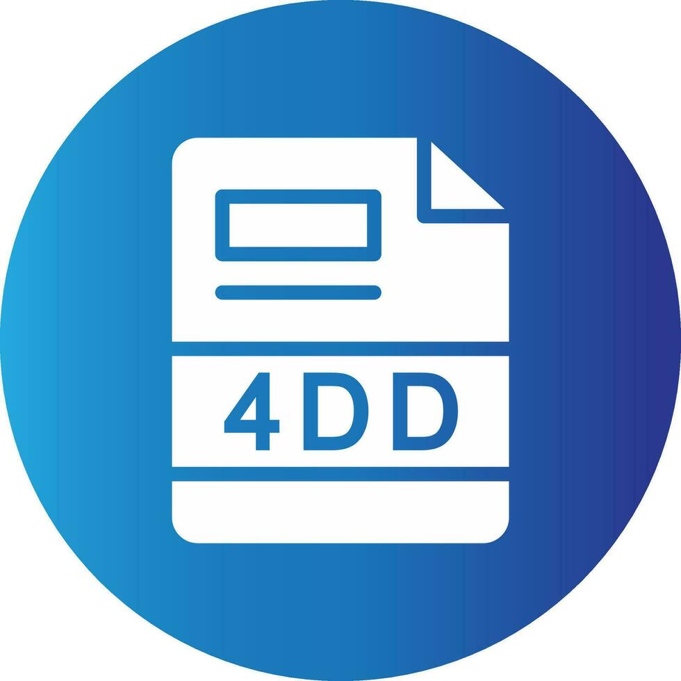 4DD Creative Icon Design vector