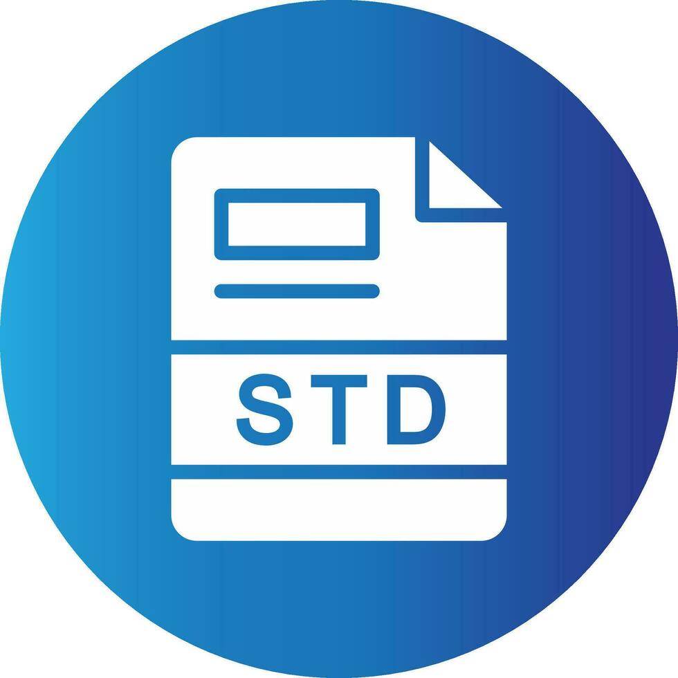 STD Creative Icon Design vector