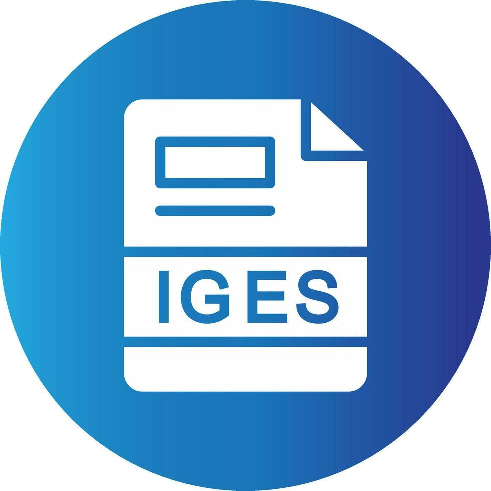IGES Creative Icon Design vector