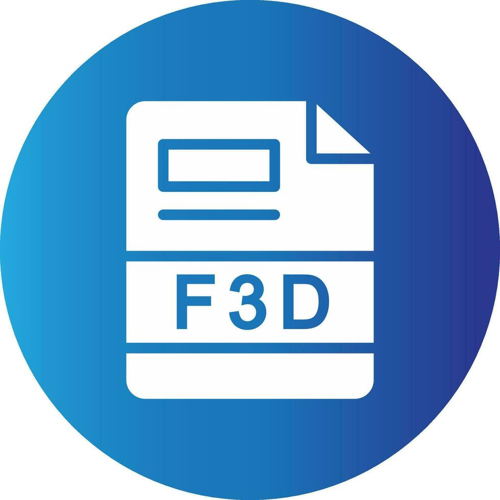 F3D Creative Icon Design vector