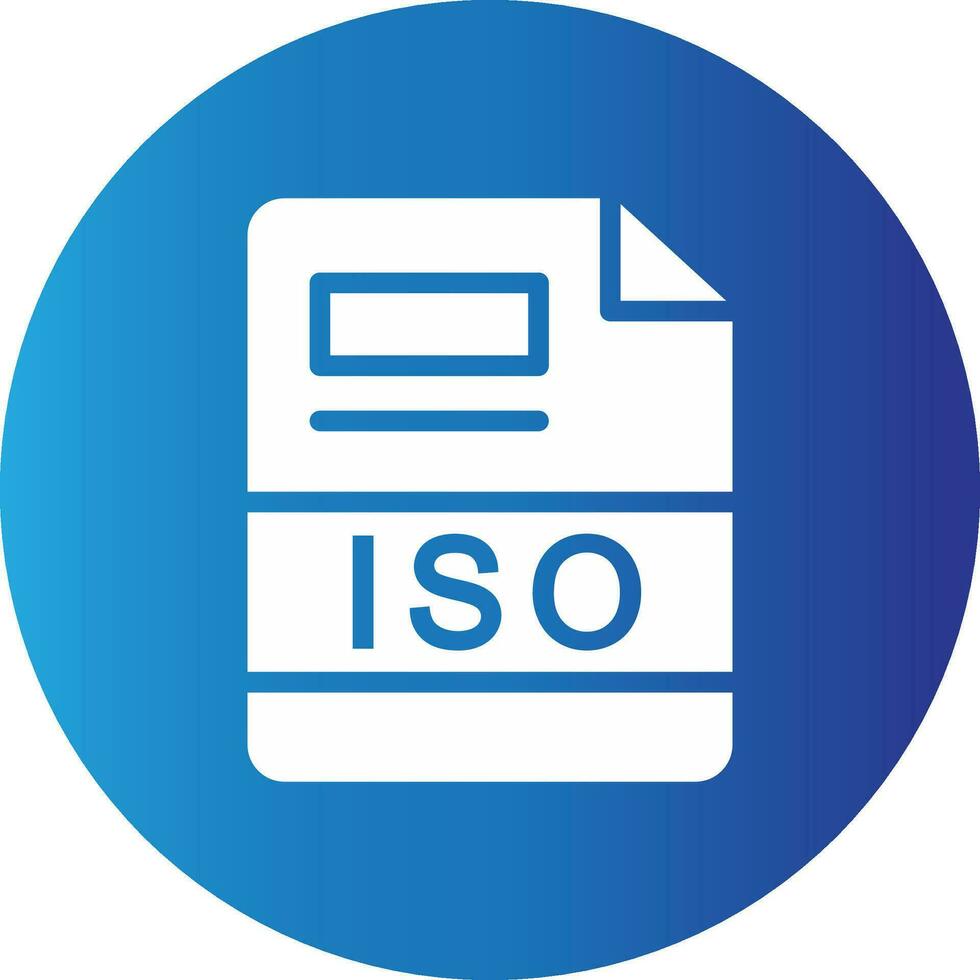 ISO Creative Icon Design vector