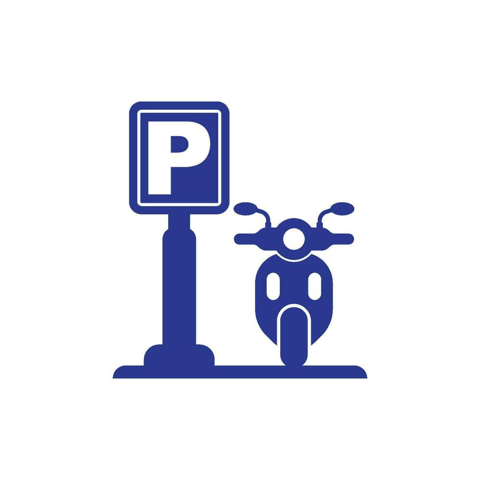 Parking area traffic sign icon, vector illustration symbol design