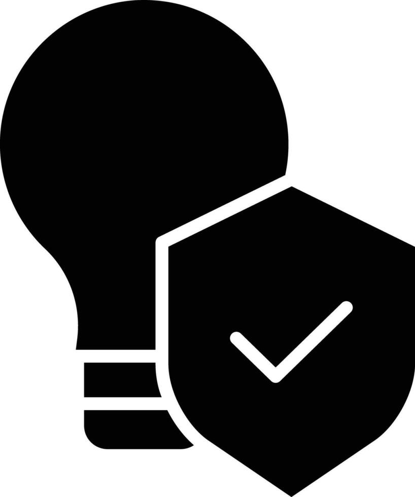 Intellectual Property solid and glyph vector illustration