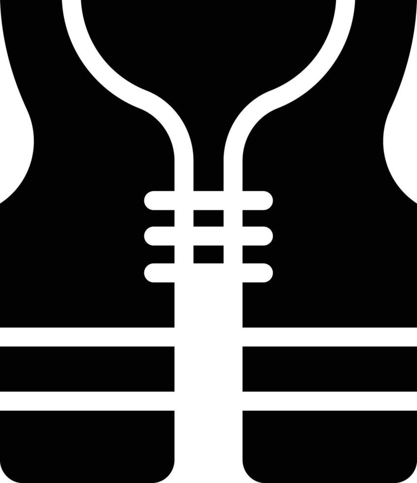 jacket solid and glyph vector illustration
